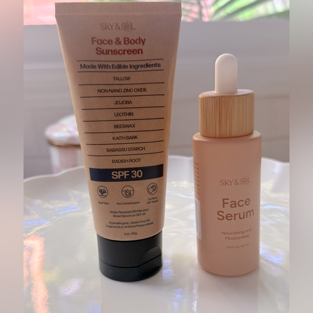 Sky & Sol Sunscreen & Face Serum Set